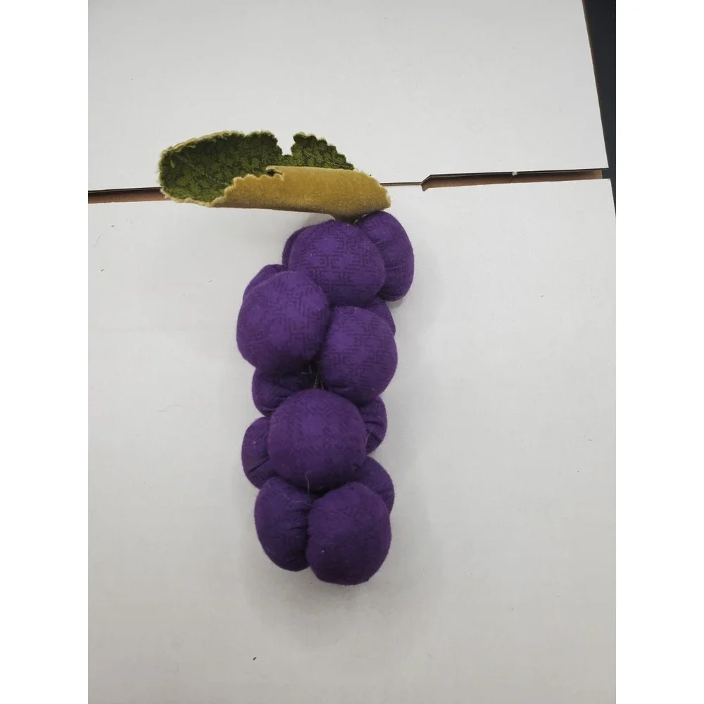 Vintage Purple Bunch Of Grapes Plush